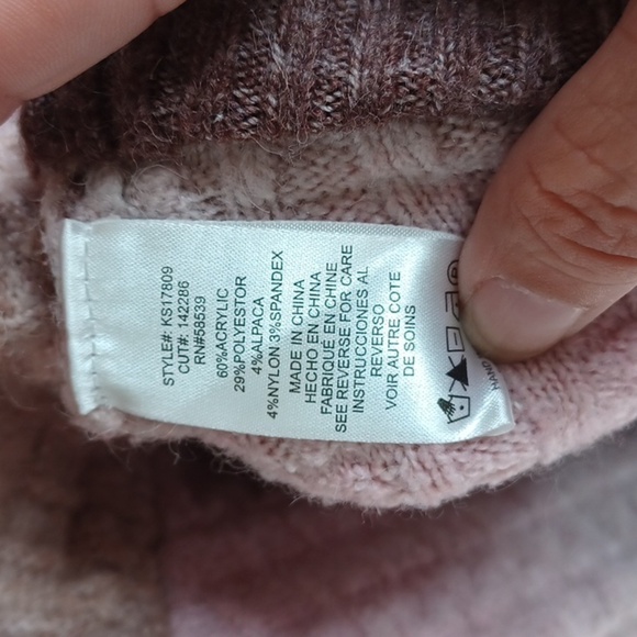 Kut from The Kloth Sweater stripped Size Small, brown & pink - Picture 6 of 6